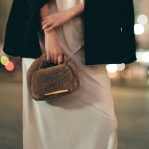 DeMellier Mini Lisbon Shearling Bag